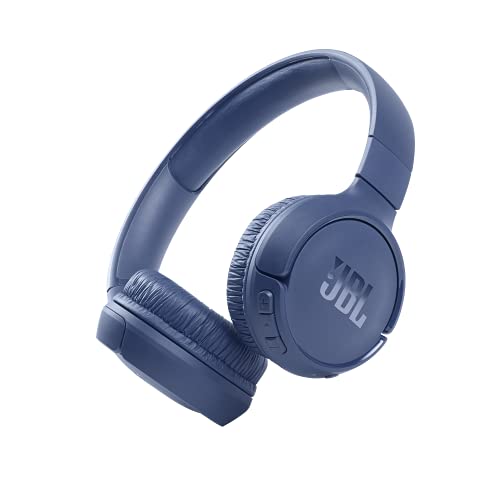 JBL Tune 510BT Bluetooth Headphones, 40hr Battery, Mic, Blue