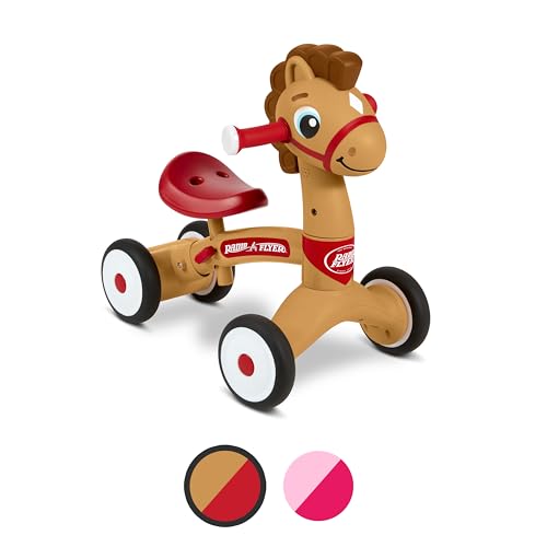 Radio Flyer Percy Pony Ride-On Toy, Ages 1-3, Red