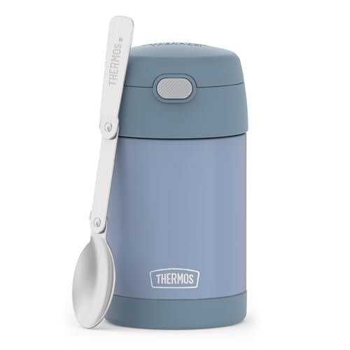 THERMOS FUNTAINER 16oz Insulated Food Jar with Spoon, Blue