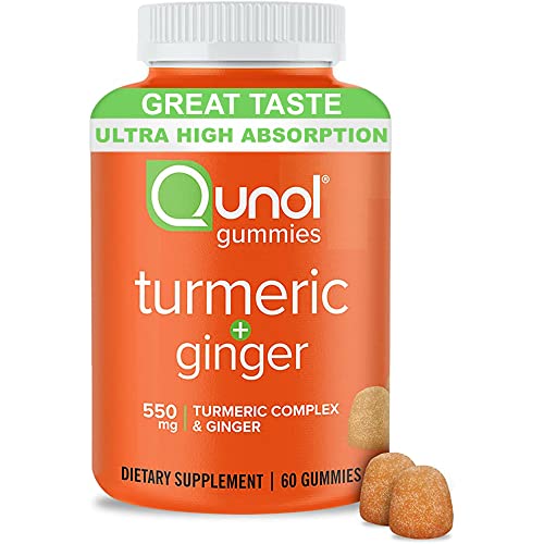 Qunol Turmeric & Ginger Gummies, Joint Support, 60ct Vegan