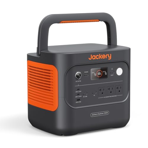 Jackery Explorer 2000 Portable Power Station, 2042Wh Solar Generator