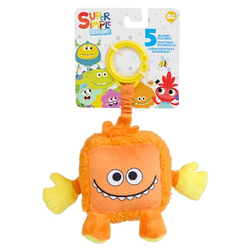 WowWee Dewey Orange Sensory Plush Monster, Ages 0+