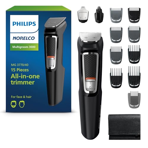 Philips Norelco Multigroom 3000: 15-Piece Men’s Grooming Kit