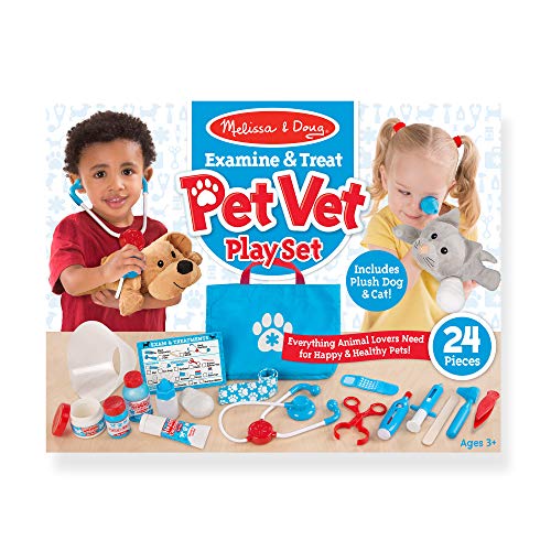 Melissa & Doug Pet Vet Play Set – 24 pcs, Ages 3+