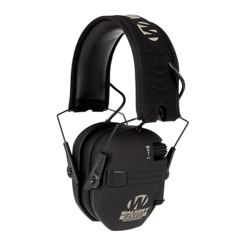 Walker’s Rechargeable Hearing Protector, Black