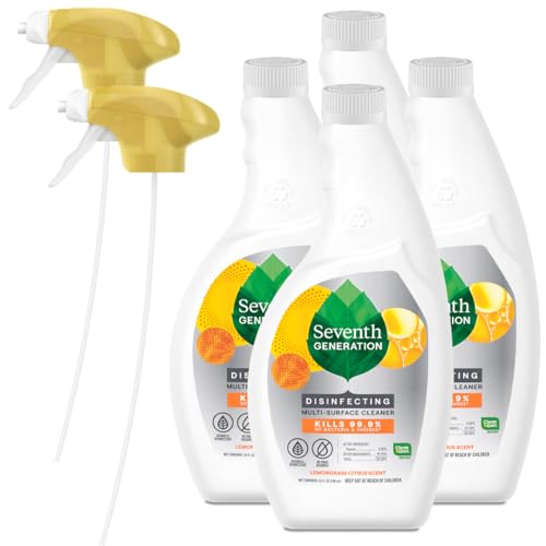 Seventh Generation Lemongrass Citrus Cleaner, 26 Oz, 4-Pack