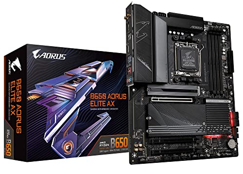GIGABYTE B650 AORUS Elite AX ATX Motherboard, DDR5, WiFi 6E