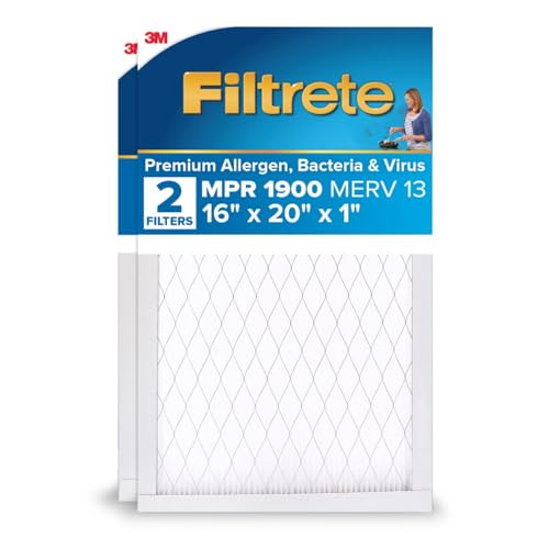 Filtrete 16x20x1 MERV 13 AC Filter, 2-Pack