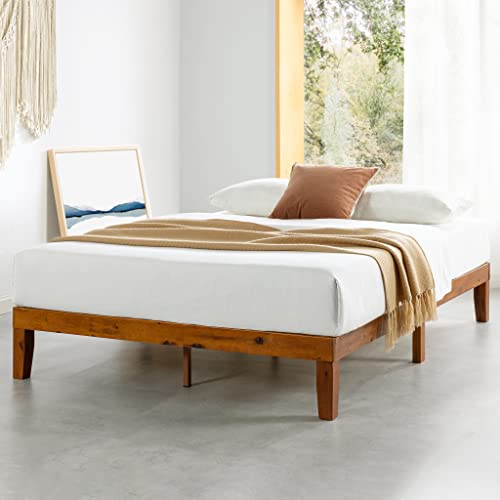 Mellow Naturalista Queen Solid Wood Platform Bed, Cherry