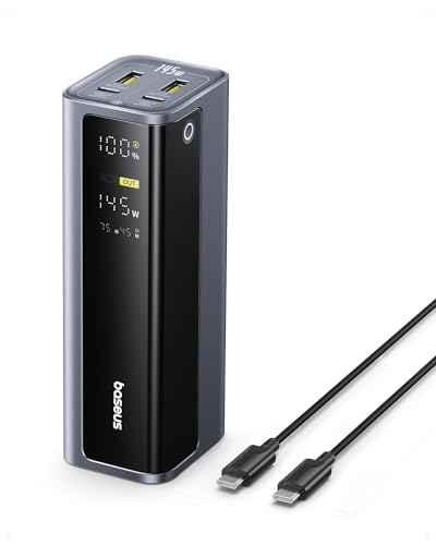 Baseus 145W 20,800mAh 4-Port Fast Charger for Laptops & Phones