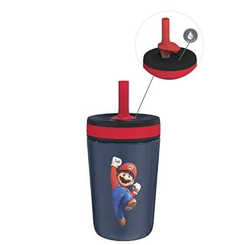 Zak Designs Super Mario 12oz Insulated Toddler Sippy Cup