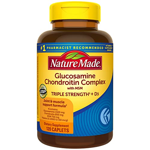 Nature Made Joint Support, Glucosamine Chondroitin with MSM, 120 Caplets