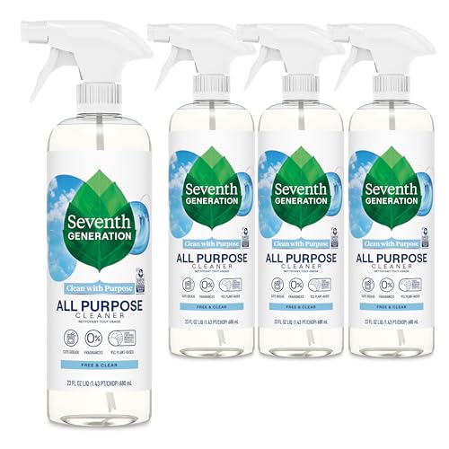 Seventh Generation Biodegradable All Purpose Cleaner, 23 oz, 4-Pack