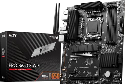 MSI PRO B650-S WiFi Motherboard for AMD Ryzen, DDR5, ATX