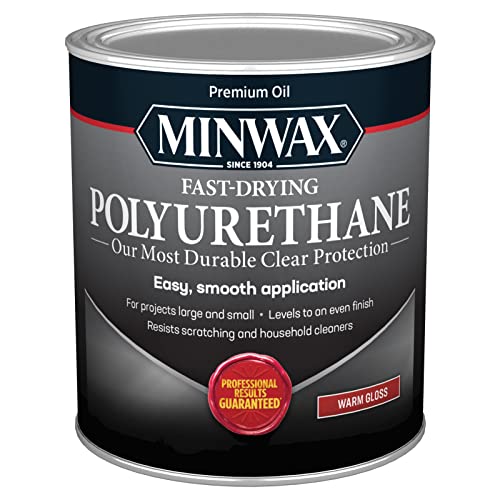 Minwax Fast-Drying Polyurethane Clear Gloss, Quart