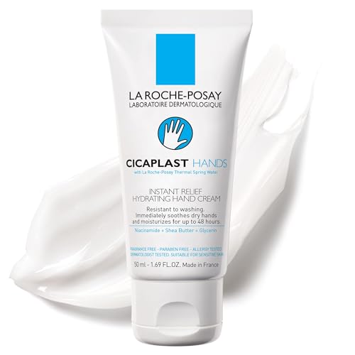 La Roche-Posay Cicaplast Hand Cream, Non-Greasy, 1.69 Fl Oz