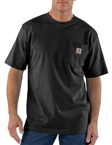 Carhartt Men’s Heavyweight Pocket T-Shirt, Black, Large