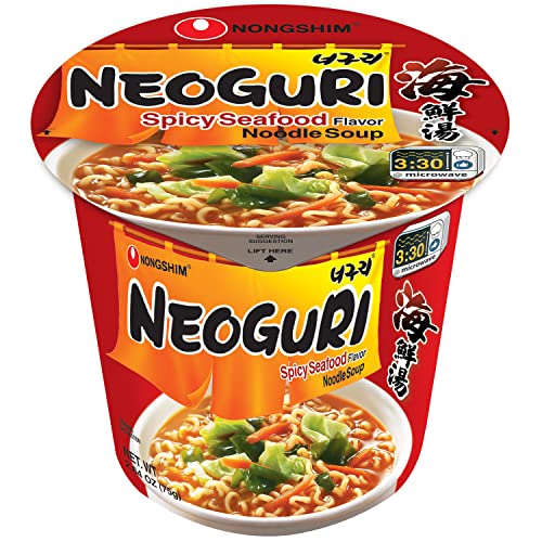 Nongshim Neoguri Spicy Seafood Ramen, Pack of 6