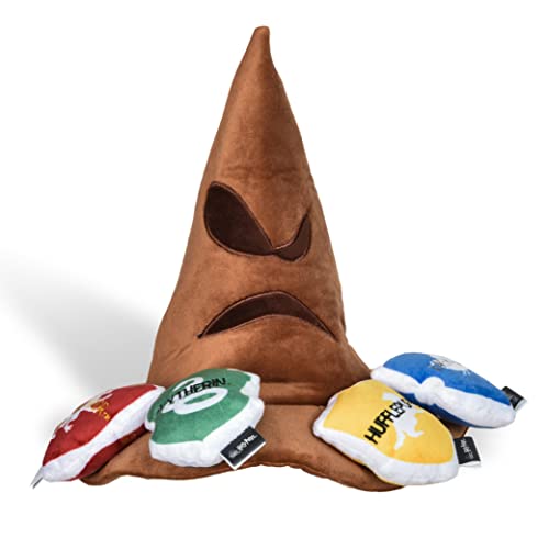 Harry Potter Sorting Hat Dog Toy with Removable Parts