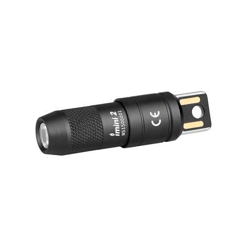 OLIGHT IMINI 2 Rechargeable 50 Lumens Keychain Flashlight (Black)