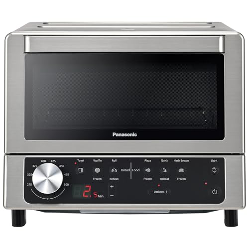 Panasonic FlashXpress 4-Slice Toaster Oven, Stainless Steel, 1300W