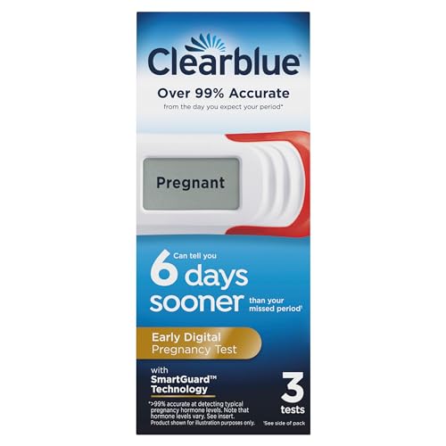 Clearblue Digital Early Detection Pregnancy Test, 3 Pack