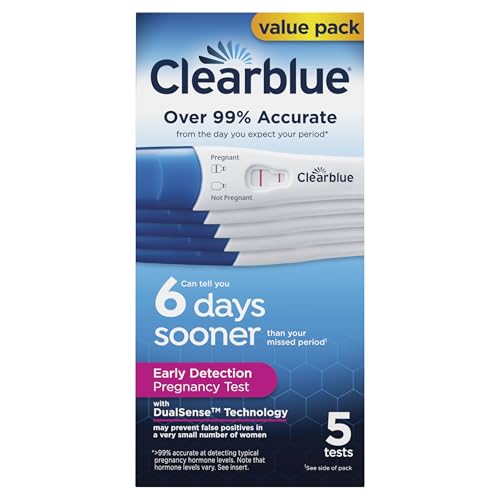 Clearblue Early Detection Pregnancy Test, Pack of 5