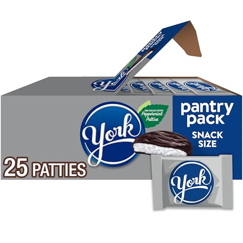 YORK Dark Chocolate Peppermint Patties, 15 oz (25 Pieces)