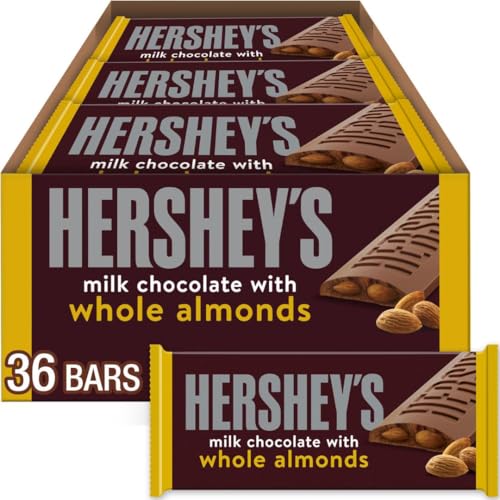 HERSHEY’S Almond Milk Chocolate Bars, 1.45 oz (36 Pack)