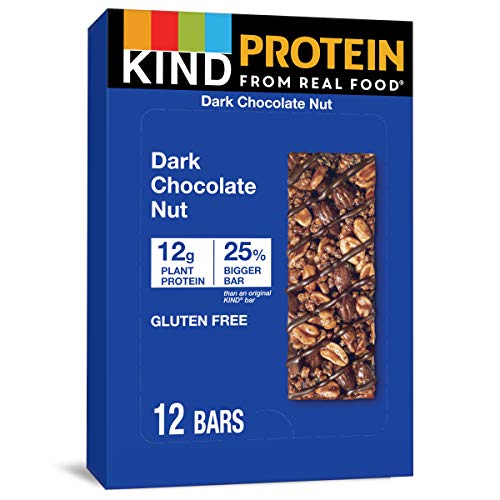 KIND Dark Chocolate Nut Protein Bar, 12g, 12-Pack