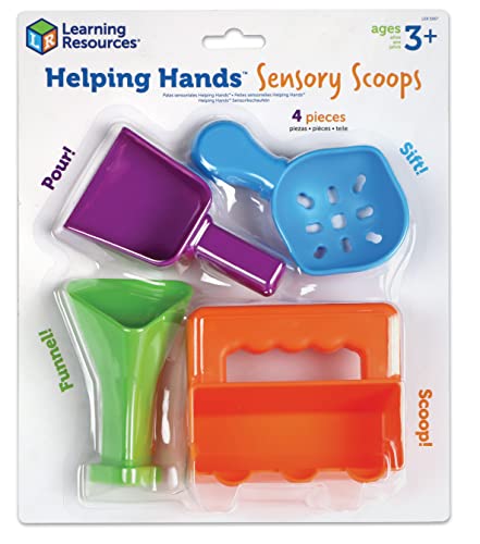 Learning Resources Sensory Scoops, Fine Motor Toys, Ages 3+, 4 Pieces