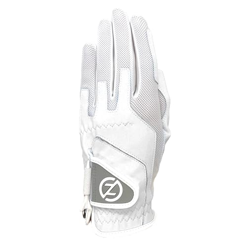 Zero Friction Women’s White Golf Glove, Left Handed