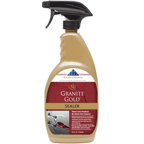 Granite Gold Sealer for Stone Countertops, 24 oz
