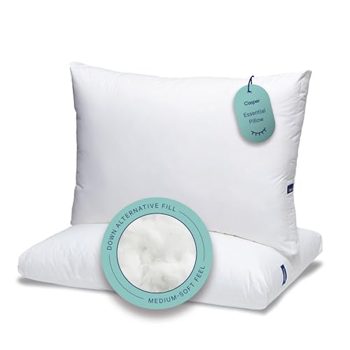 Casper King Pillows, White, 2-Pack