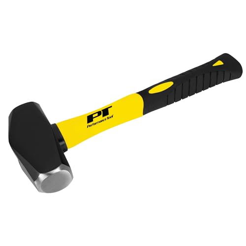 Performance Tool M7105 11″ Fiberglass Hammer, Anti-Shock Grip