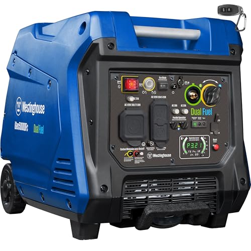 Westinghouse Dual Fuel Quiet Inverter Generator, Remote Start, RV Ready