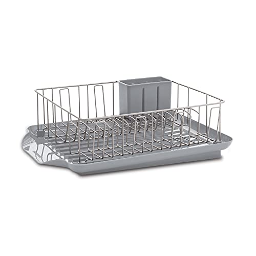 Farberware 3-Piece Dish Rack Set with Drainboard & Utensil Holder