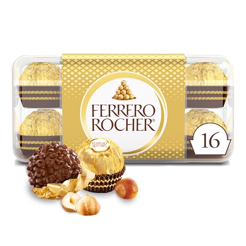 Ferrero Rocher 16 Count Gourmet Chocolates, 7 oz Gift Box