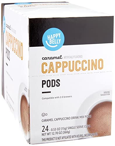 Happy Belly Caramel Light Roast Cappuccino Pods, 24ct