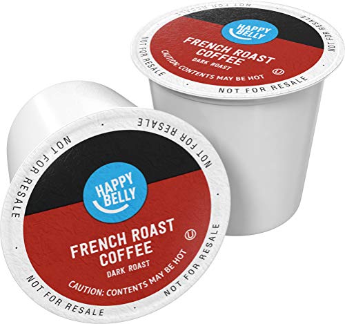 Happy Belly French Roast Coffee Pods, 100 Count, Keurig Compatible
