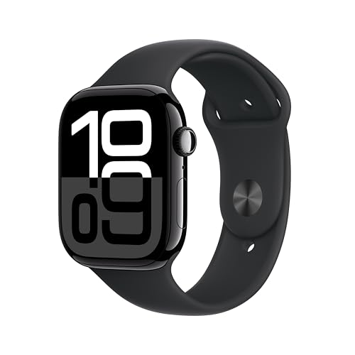 Apple Watch Series 10 GPS, Jet Black, 46mm, Sport Band