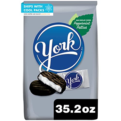 YORK Dark Chocolate Peppermint Patties, 35.2 oz Party Pack