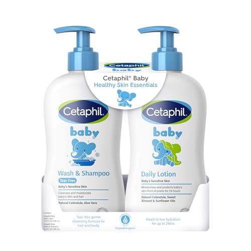 Cetaphil Baby Wash & Lotion Set, 24-Hour Hydration