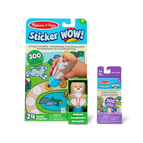 Melissa & Doug Bunny Bundle: Activity Pad, Stamps, 500 Stickers