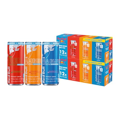 Red Bull Sugar Free Variety Pack, 24 Cans, 8.4 oz