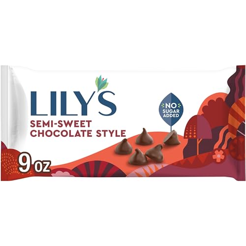 LILY’S No Sugar Added Semi-Sweet Baking Chips, 9 oz