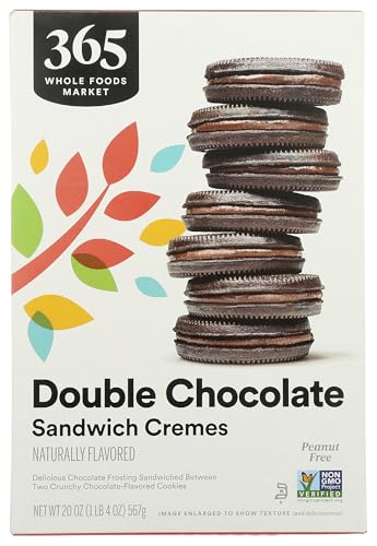 365 Whole Foods Double Chocolate Sandwich Cremes, 20 oz