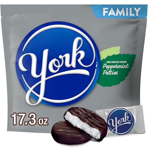 YORK Dark Chocolate Peppermint Patties, 17.3 oz Family Pack