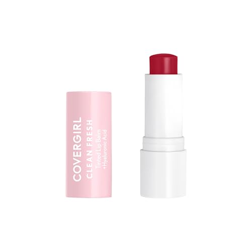 CoverGirl Clean Fresh Lip Balm, Vegan, Hydrating, Cherry-Ish
