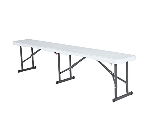 Lifetime Portable Folding Bench, White